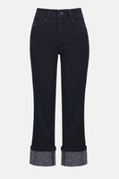 Joseph Ribkoff - Straight Crop Stretch Jeans with Turned Hem 🇨🇦