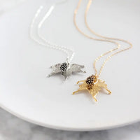 Maple Leaf & Pine Cone - Necklace