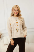 Orange Fashion - Floral Sweater
