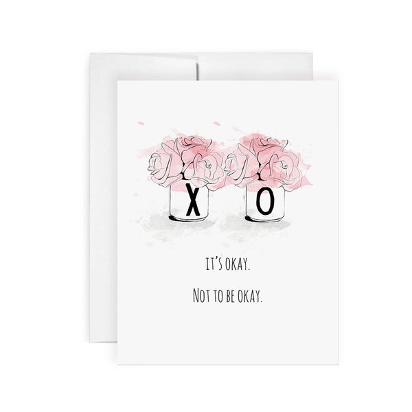 Xo Flowers Greeting Card - Support