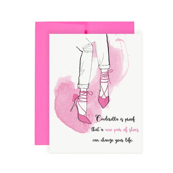 Cinderella Shoes Greeting Card - Just Saying Hi/ Friendship / Support Card 🇨🇦
