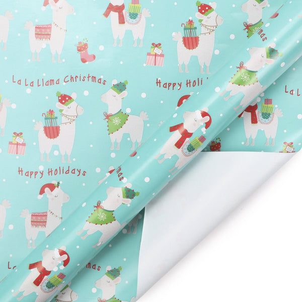 Christmas Llamas Wrapping Paper