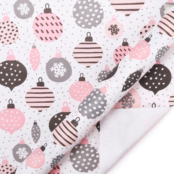 Modern Ornaments Kraft Wrapping Paper