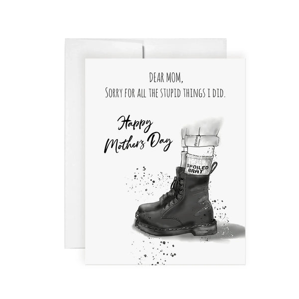 Sorry Mom Greeting Card - Mother's Day